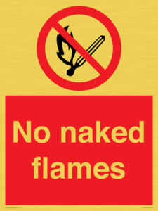 No naked flames